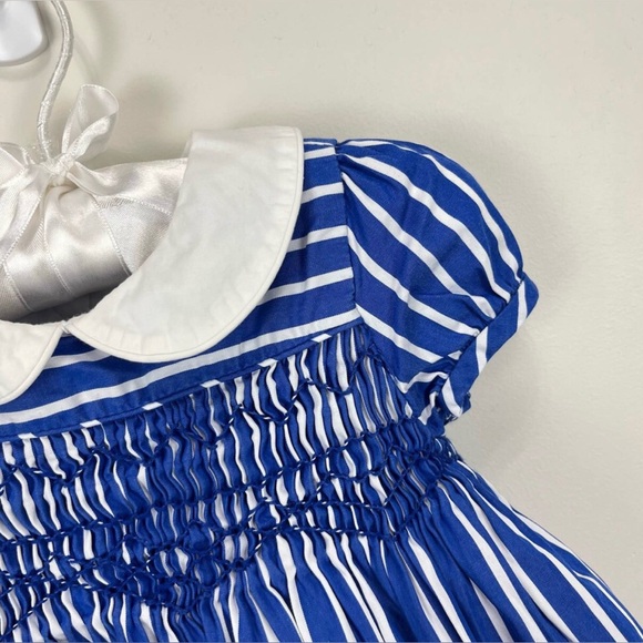 Ralph Lauren Smocked Blue Shirt Dress w/ Bloomers, baby girl size 6 months - Picture 2 of 6